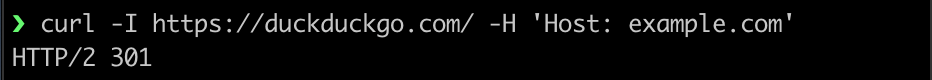 DuckDuckGo redirects
